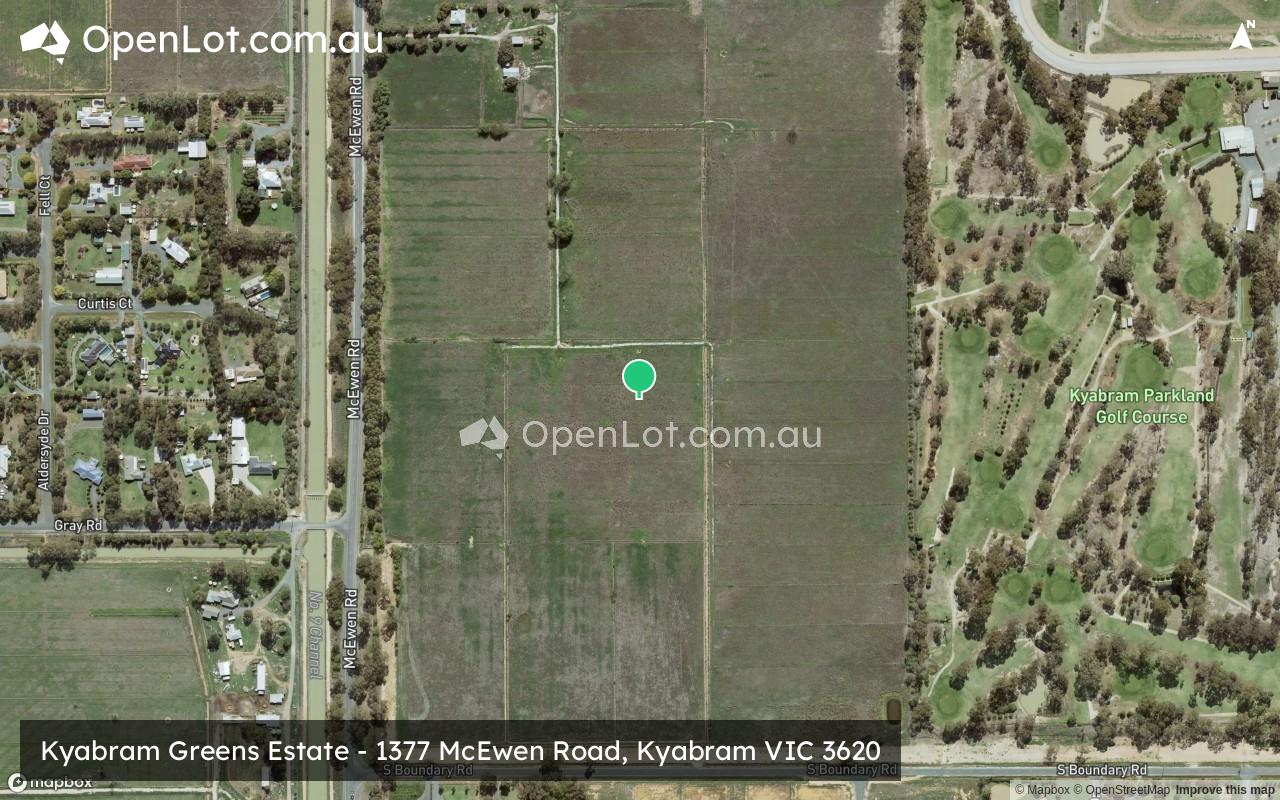 Satellite image for Kyabram Greens Estate - 1377 McEwen Road, Kyabram VIC 3620