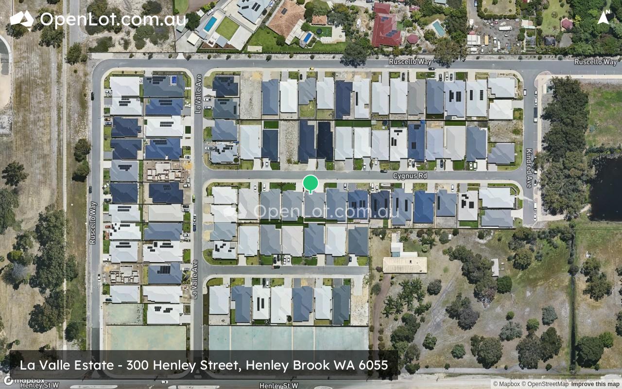 Satellite image for La Valle Estate - 300 Henley Street, Henley Brook WA 6055