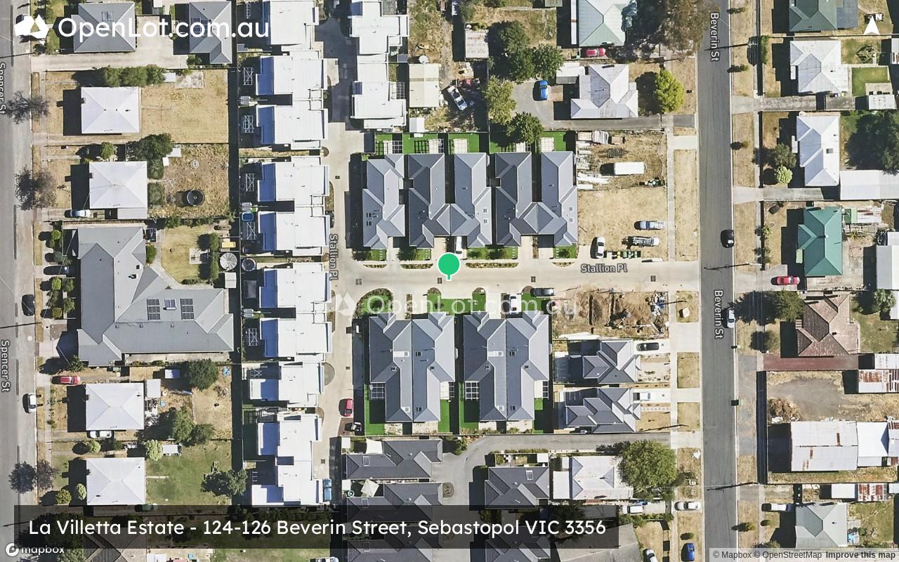 Satellite image for La Villetta Estate - 124-126 Beverin Street, Sebastopol VIC 3356