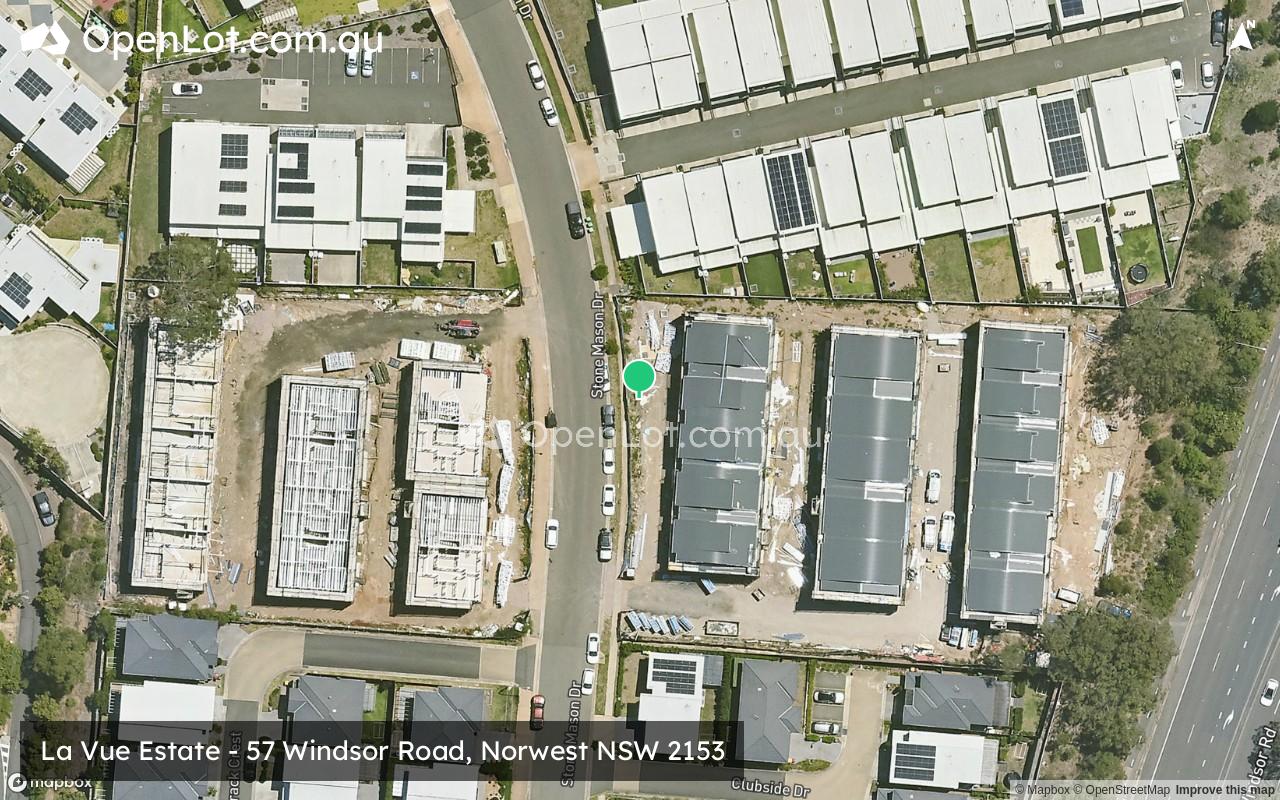 Satellite image for La Vue Estate - 57 Windsor Road, Norwest NSW 2153
