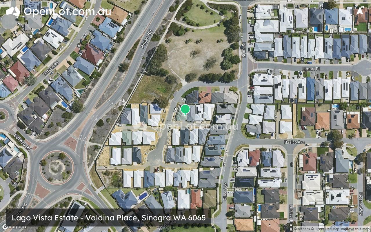 Satellite image for Lago Vista Estate - Valdina Place, Sinagra WA 6065