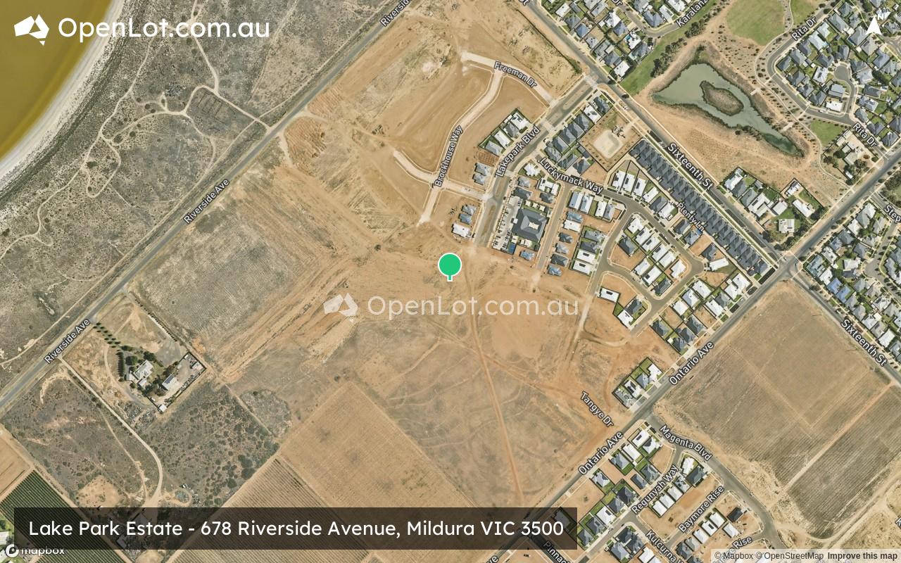 Satellite image for Lake Park Estate - 678 Riverside Avenue, Mildura VIC 3500