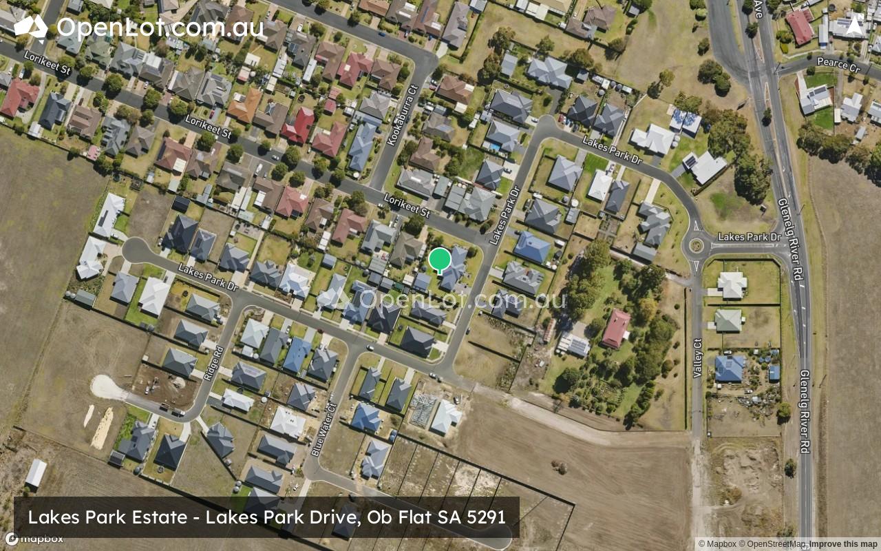 Satellite image for Lakes Park Estate - Lakes Park Drive, Ob Flat SA 5291