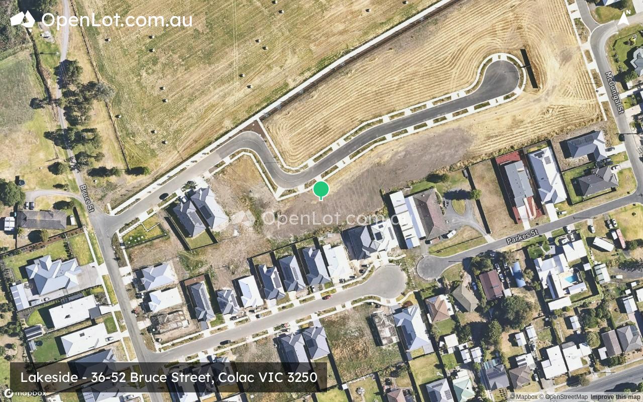 Satellite image for Lakeside - 36-52 Bruce Street, Colac VIC 3250