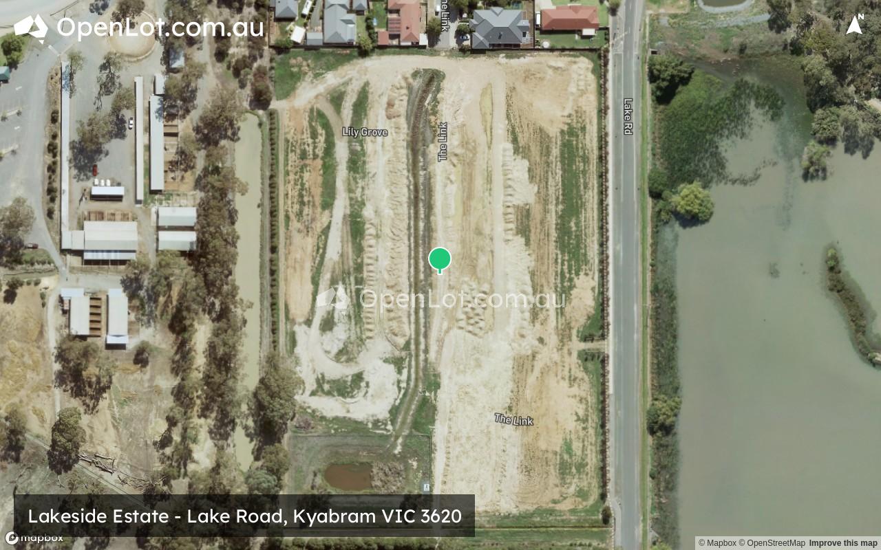 Satellite image for Lakeside Estate - Lake Road, Kyabram VIC 3620