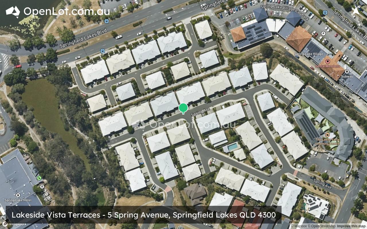 Satellite image for Lakeside Vista Terraces - 5 Spring Avenue, Springfield Lakes QLD 4300