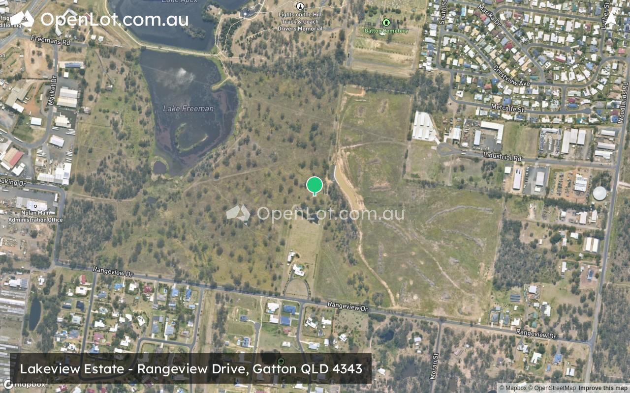 Satellite image for Lakeview Estate - Rangeview Drive, Gatton QLD 4343