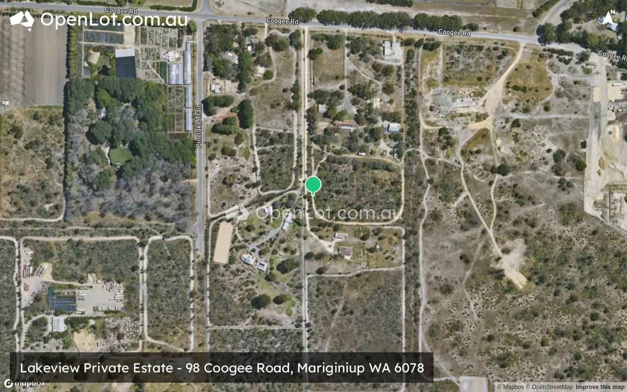 Satellite image for Lakeview Private Estate - 98 Coogee Road, Mariginiup WA 6078