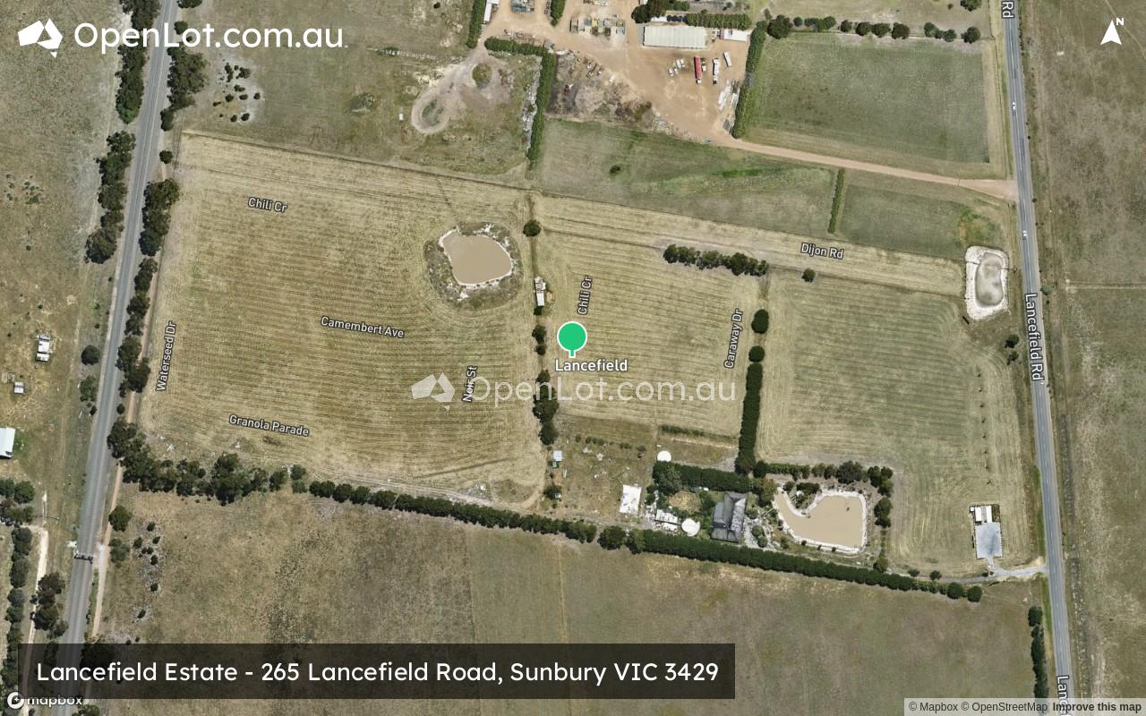 Satellite image for Lancefield Estate - 265 Lancefield Road, Sunbury VIC 3429