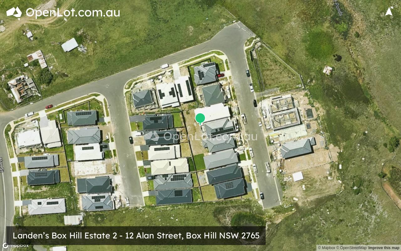 Satellite image for Landen’s Box Hill Estate 2 - 12 Alan Street, Box Hill NSW 2765