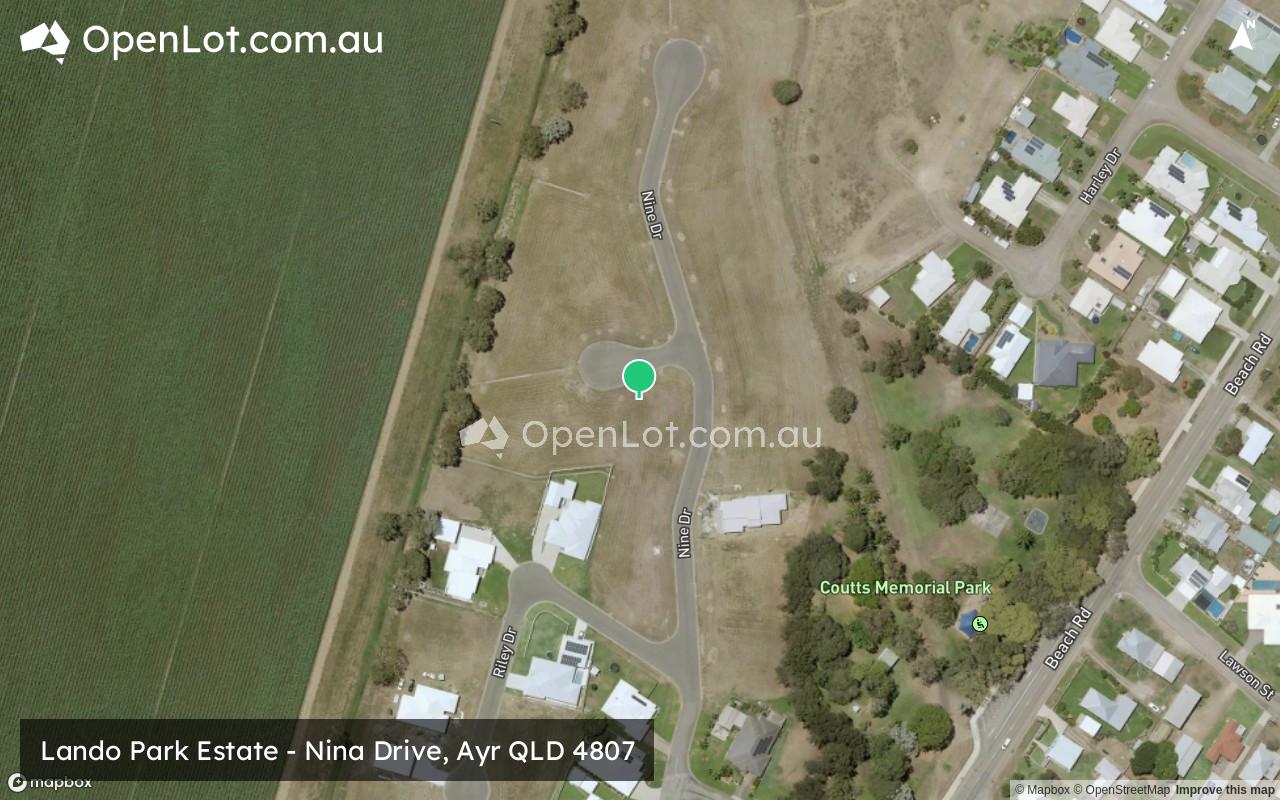 Satellite image for Lando Park Estate - Nina Drive, Ayr QLD 4807