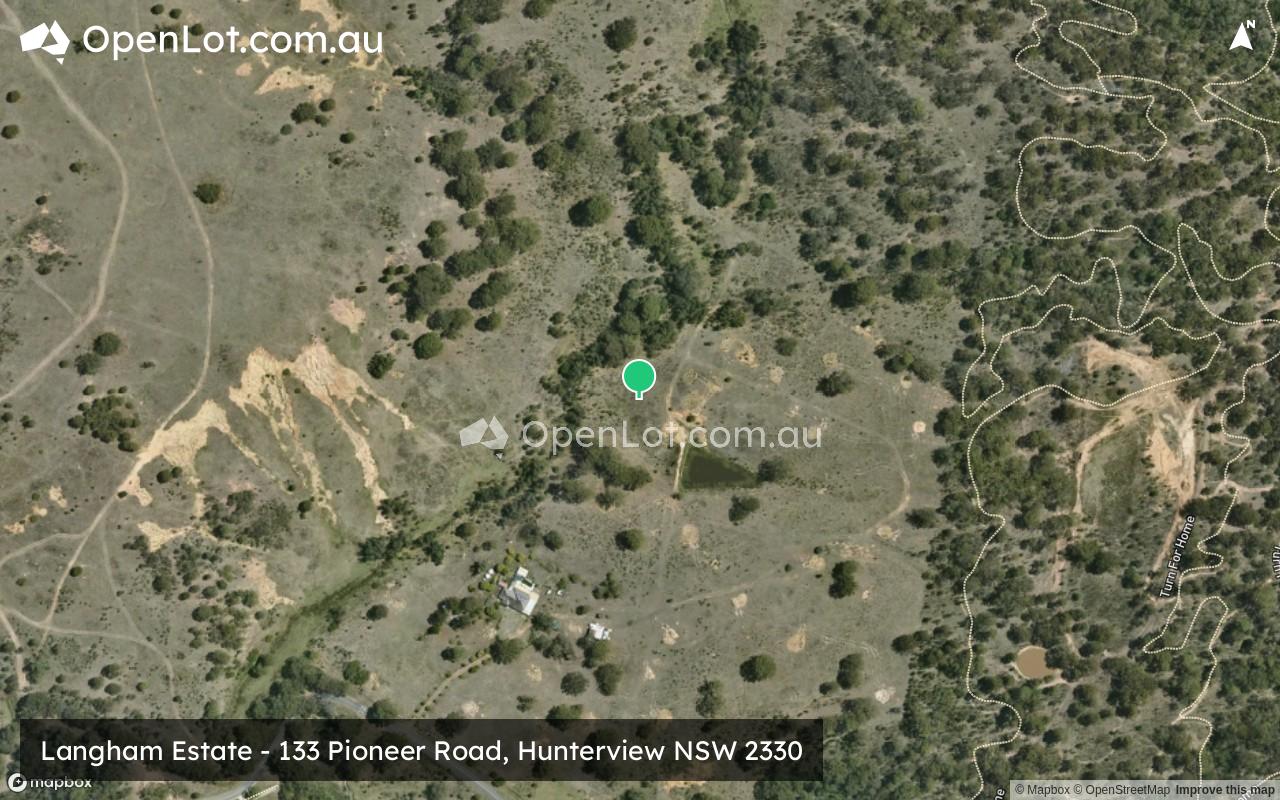 Satellite image for Langham Estate - 133 Pioneer Road, Hunterview NSW 2330