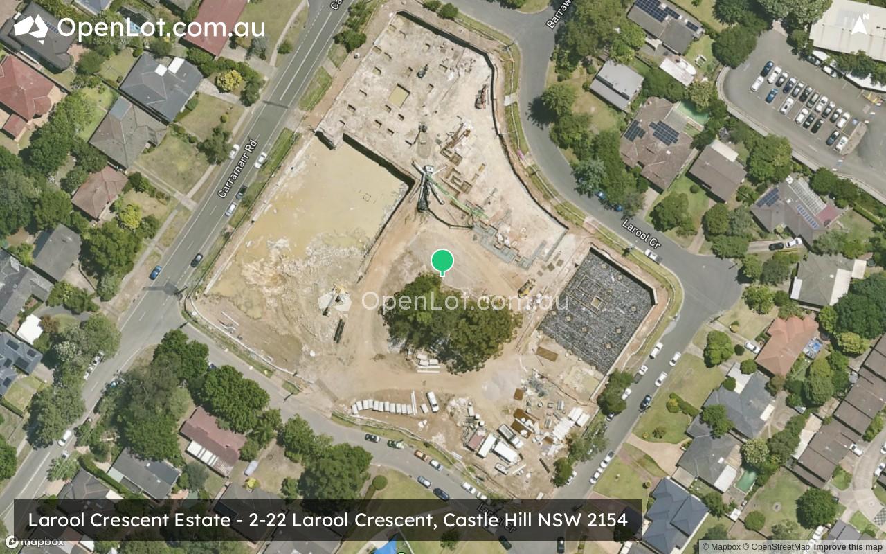 Satellite image for Larool Crescent Estate - 2-22 Larool Crescent, Castle Hill NSW 2154