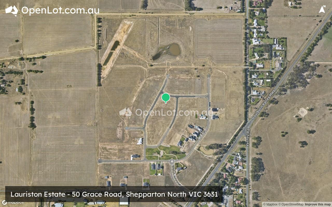 Satellite image for Lauriston Estate - 50 Grace Road, Shepparton North VIC 3631