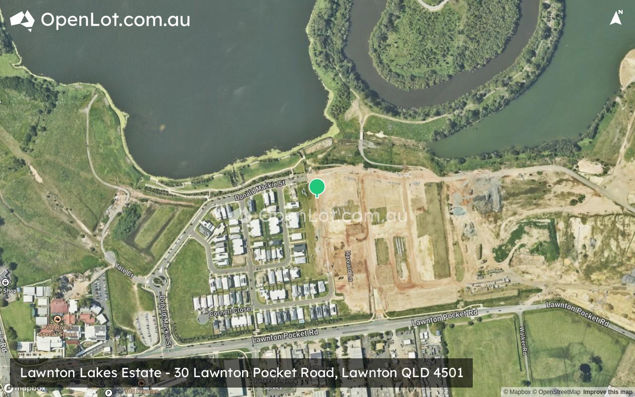 Satellite image for Lawnton Lakes Estate - 30 Lawnton Pocket Road, Lawnton QLD 4501