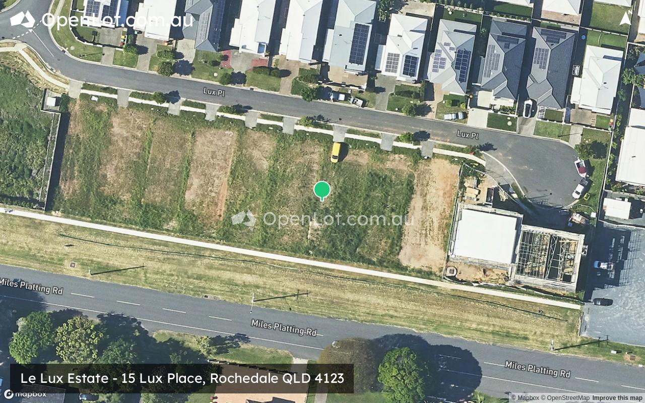 Satellite image for Le Lux Estate - 15 Lux Place, Rochedale QLD 4123