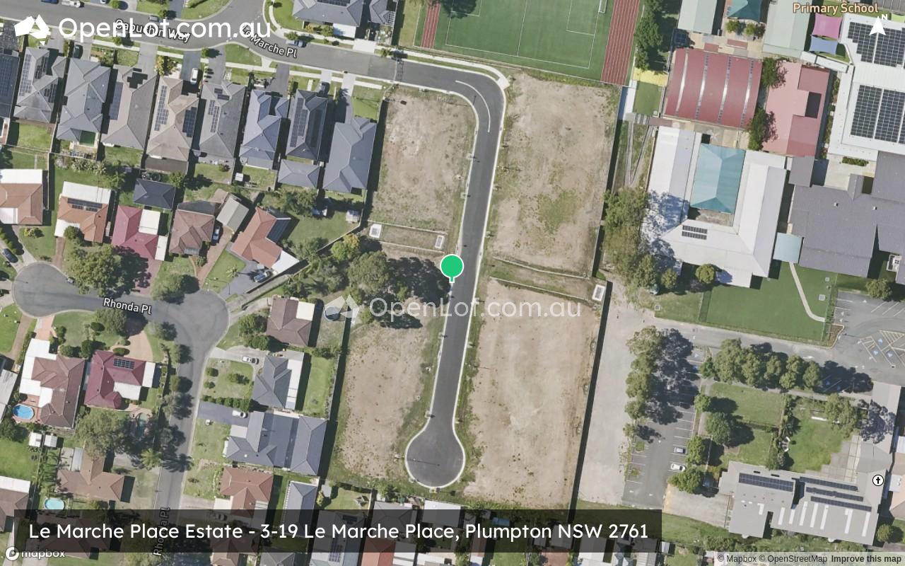 Satellite image for Le Marche Place Estate - 3-19 Le Marche Place, Plumpton NSW 2761