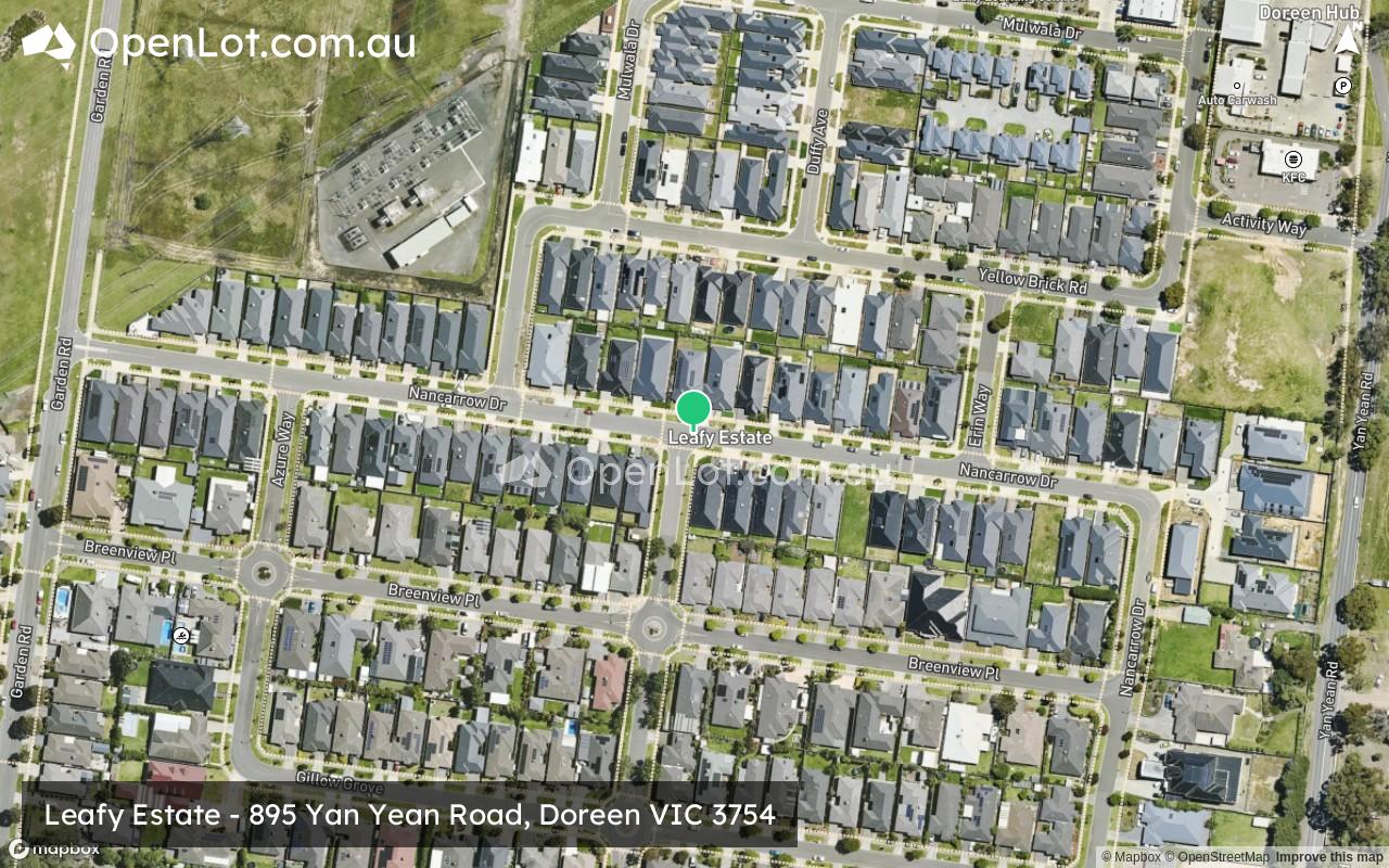 Satellite image for Leafy Estate - 895 Yan Yean Road, Doreen VIC 3754