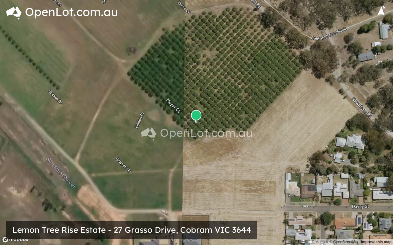 Satellite image for Lemon Tree Rise Estate - 27 Grasso Drive, Cobram VIC 3644