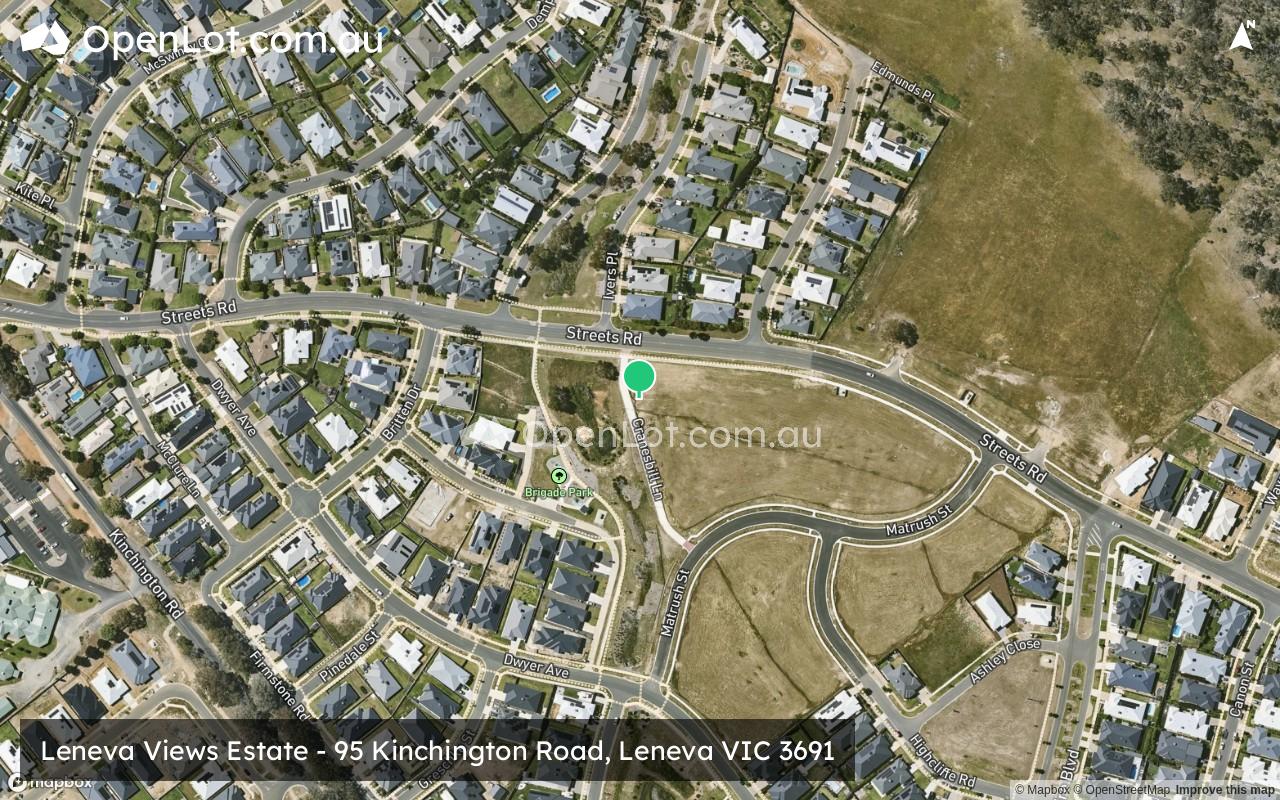 Satellite image for Leneva Views Estate - 95 Kinchington Road, Leneva VIC 3691
