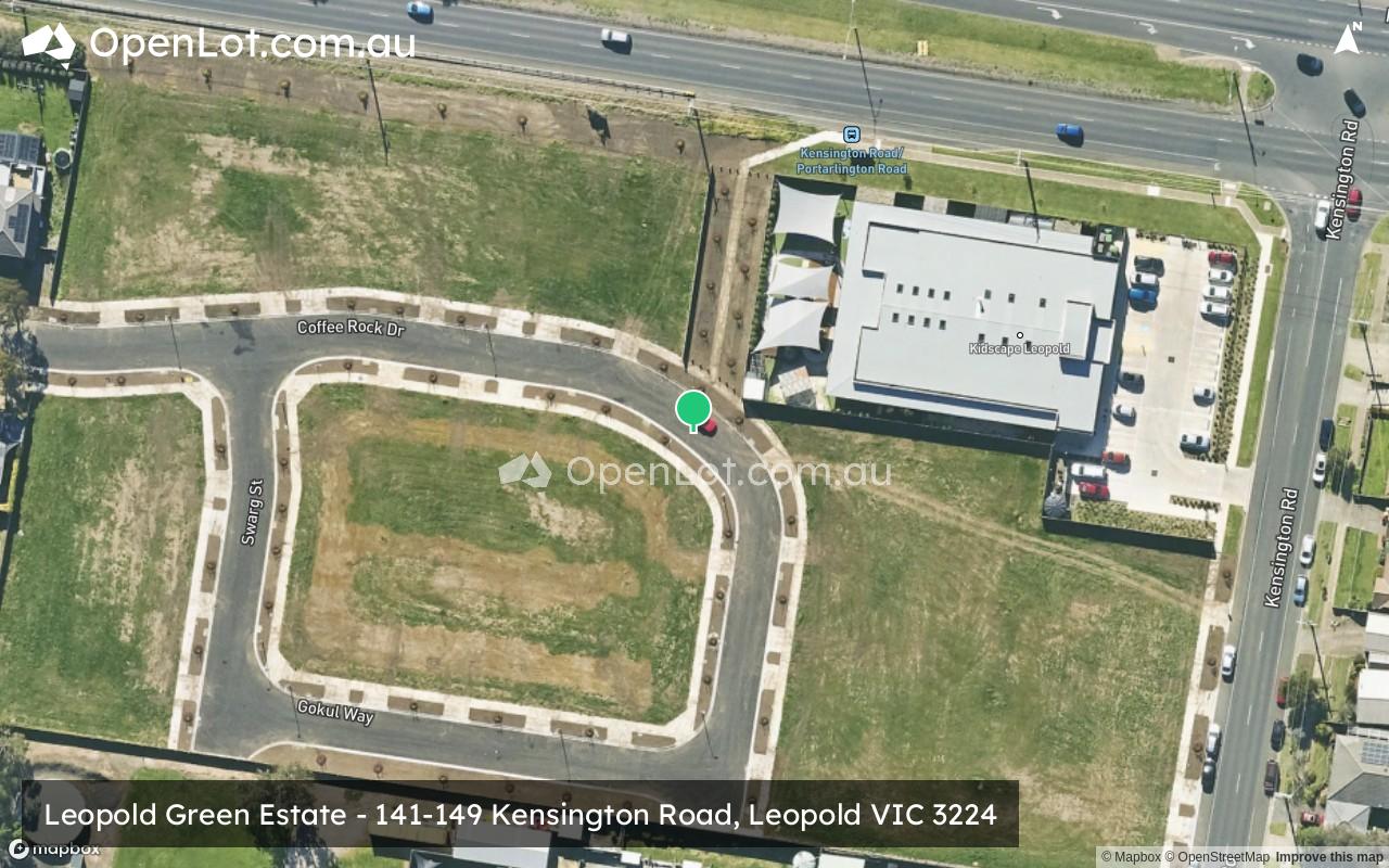 Satellite image for Leopold Green Estate - 141-149 Kensington Road, Leopold VIC 3224