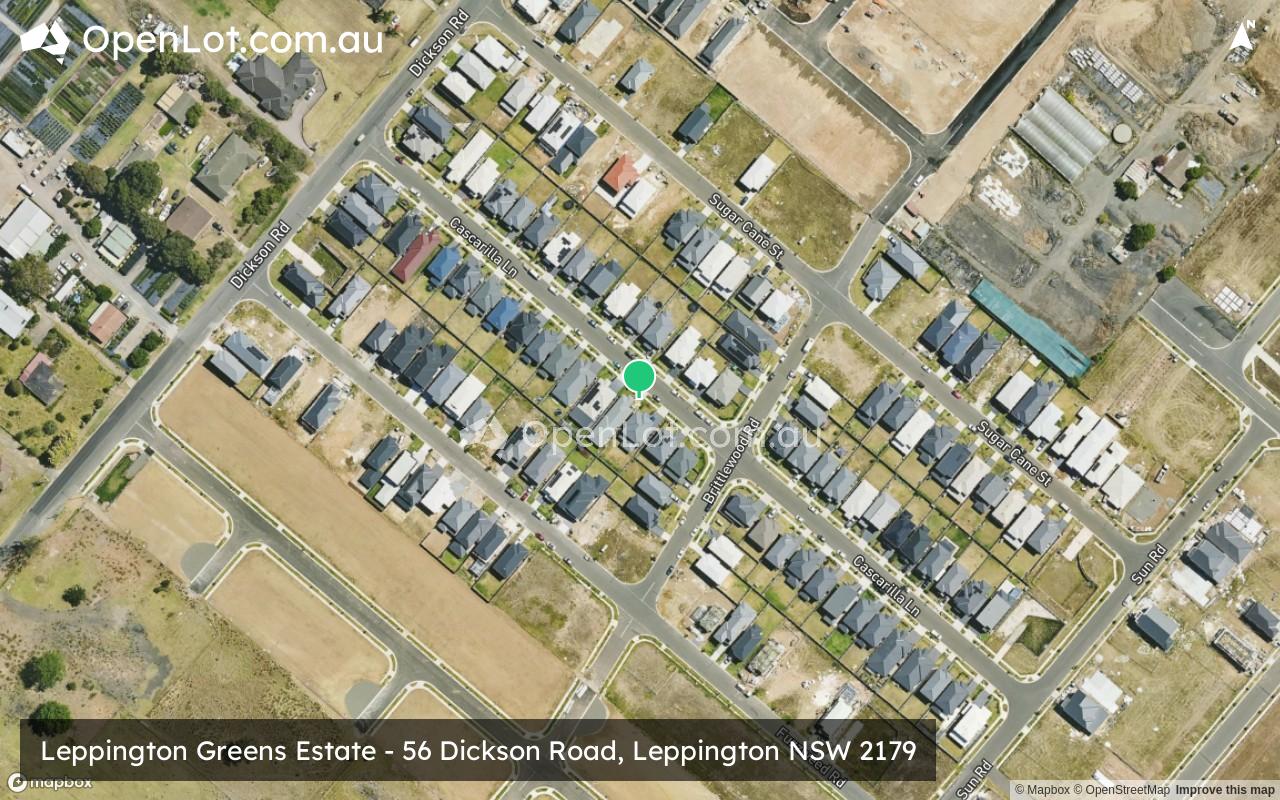 Satellite image for Leppington Greens Estate - 56 Dickson Road, Leppington NSW 2179
