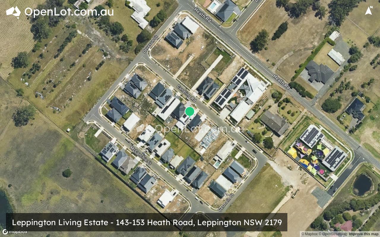 Satellite image for Leppington Living Estate - 143-153 Heath Road, Leppington NSW 2179