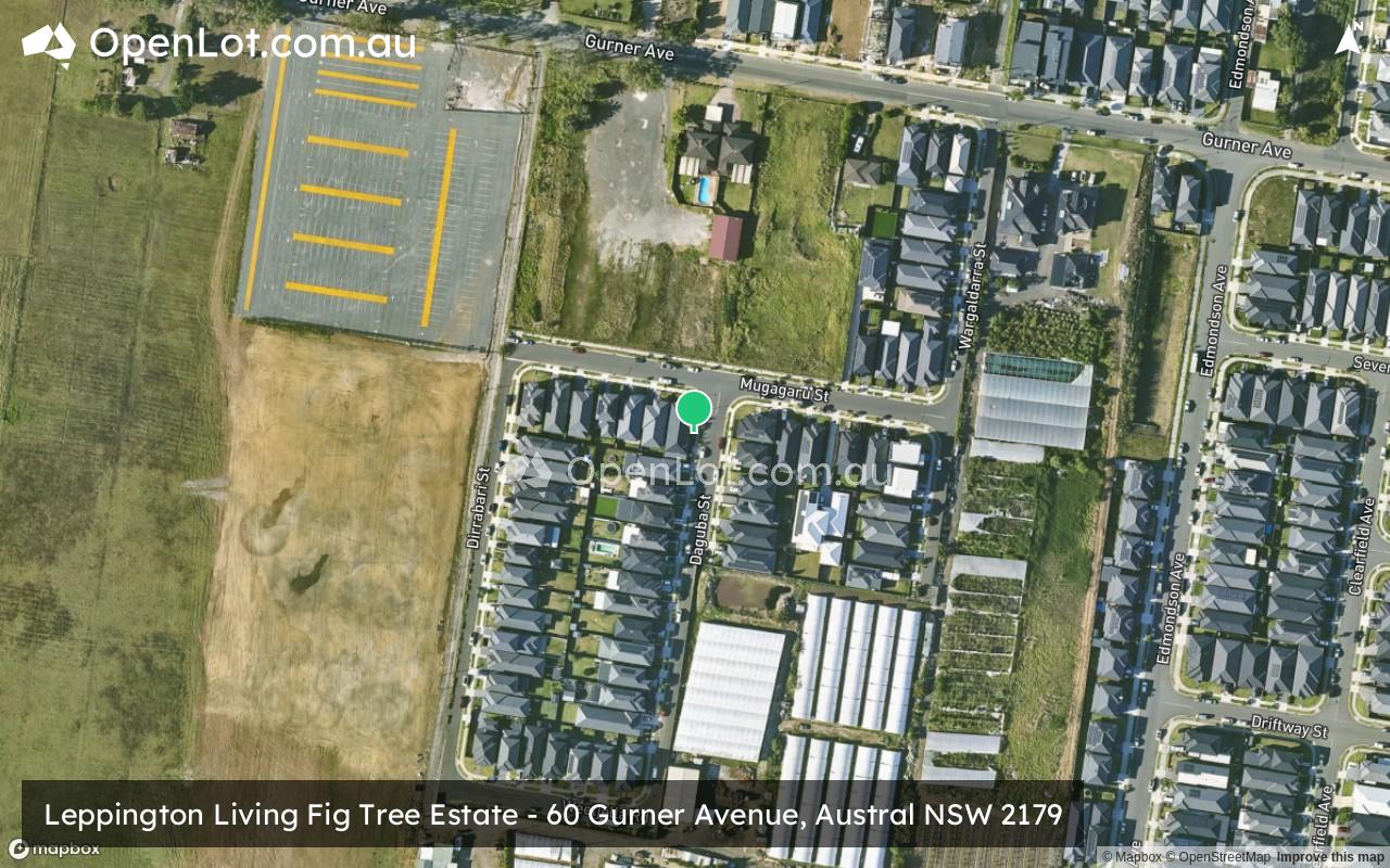 Satellite image for Leppington Living Fig Tree Estate - 60 Gurner Avenue, Austral NSW 2179