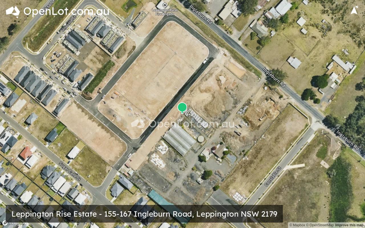 Satellite image for Leppington Rise Estate - 155-167 Ingleburn Road, Leppington NSW 2179