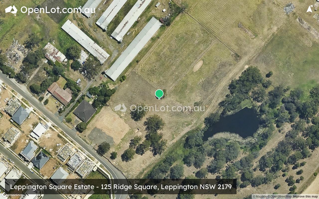 Satellite image for Leppington Square Estate - 125 Ridge Square, Leppington NSW 2179