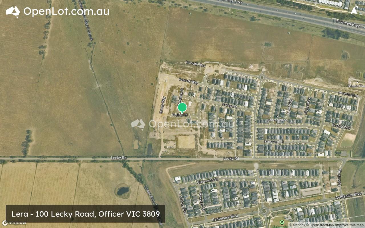 Satellite image for Lera - 100 Lecky Road, Officer VIC 3809