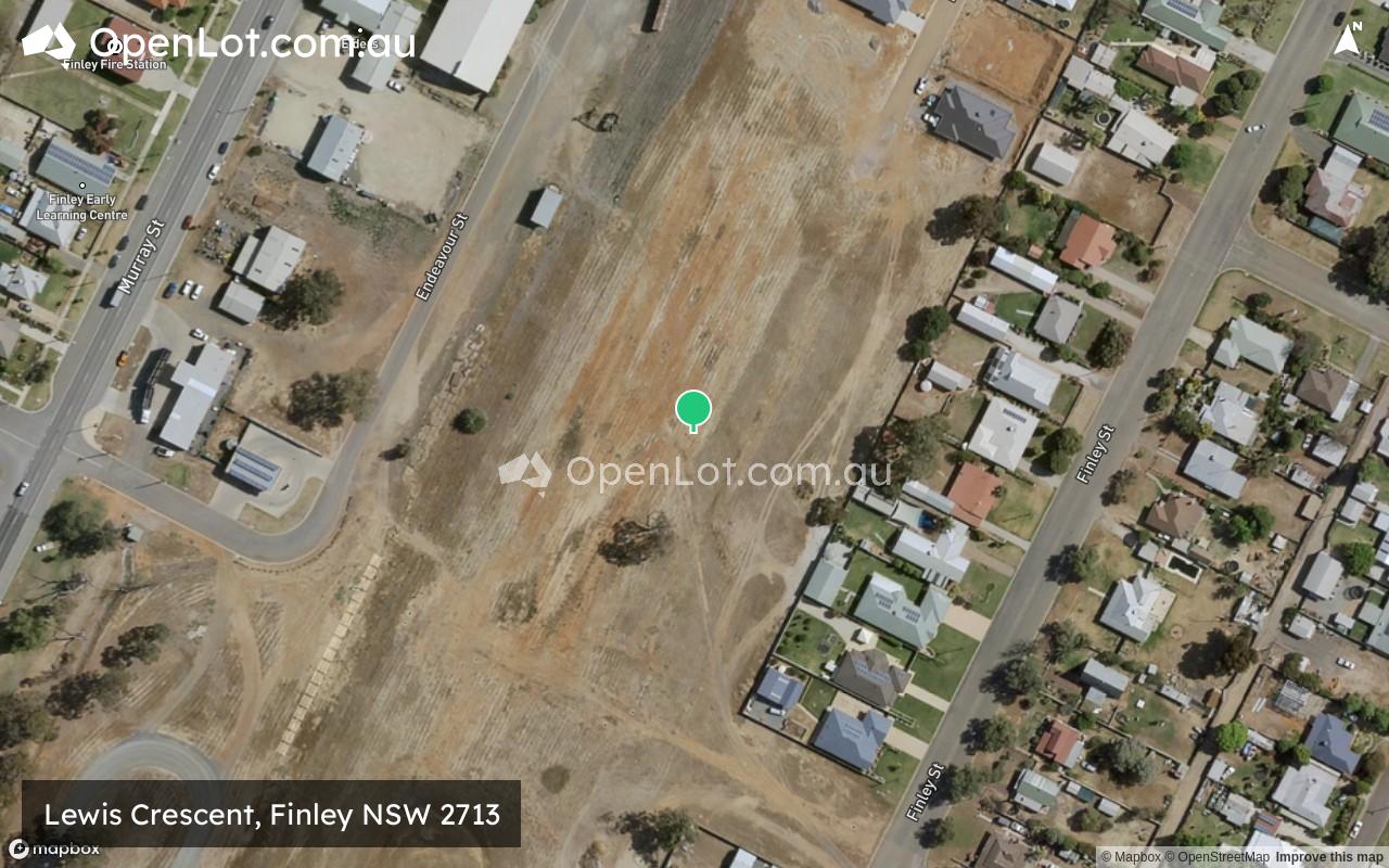 Satellite image for Lewis Crescent, Finley NSW 2713