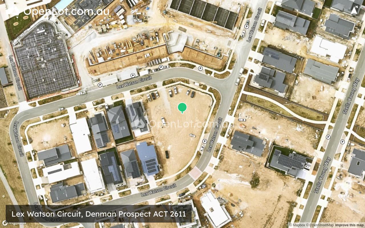 Satellite image for Lex Watson Circuit, Denman Prospect ACT 2611