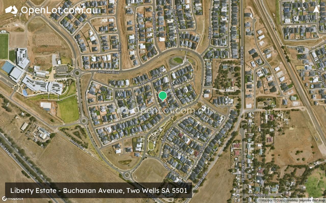Satellite image for Liberty Estate - Buchanan Avenue, Two Wells SA 5501