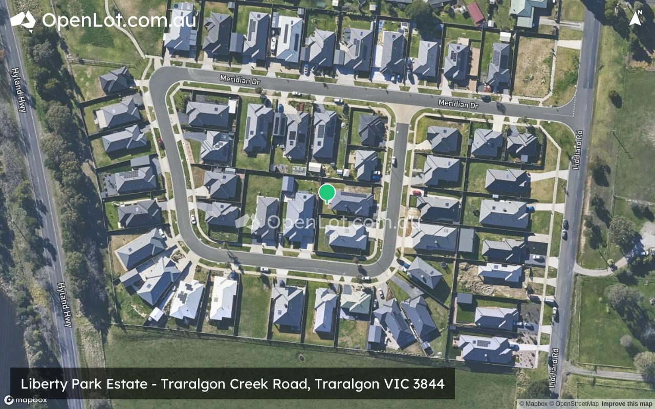 Satellite image for Liberty Park Estate - Traralgon Creek Road, Traralgon VIC 3844
