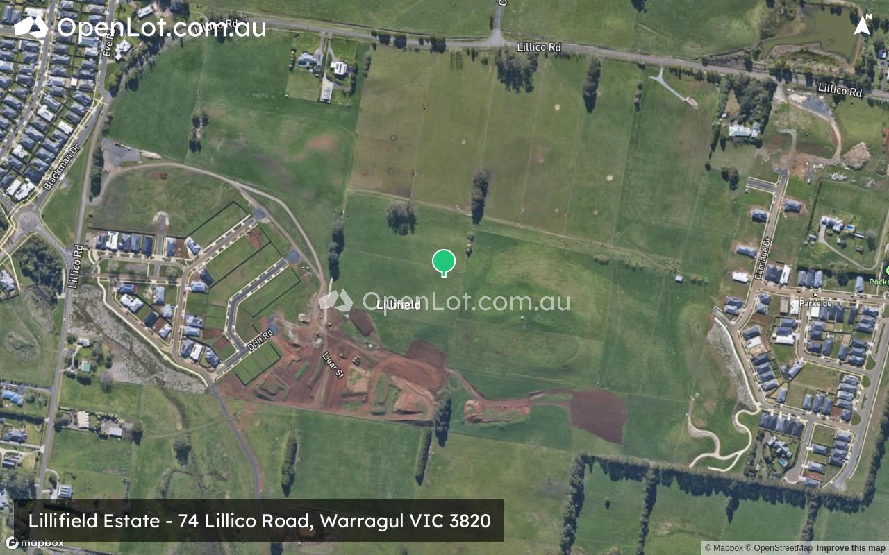 Satellite image for Lillifield Estate - 74 Lillico Road, Warragul VIC 3820