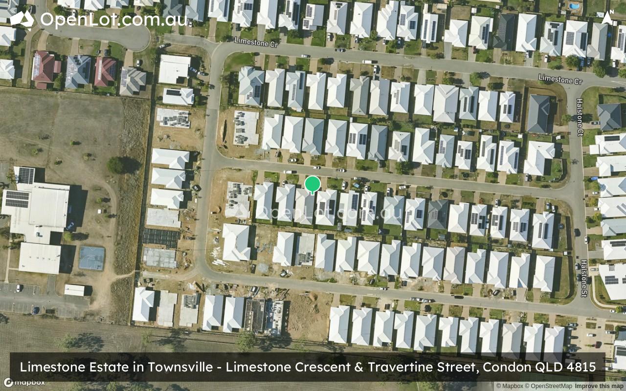 Satellite image for Limestone Estate in Townsville - Limestone Crescent & Travertine Street, Condon QLD 4815