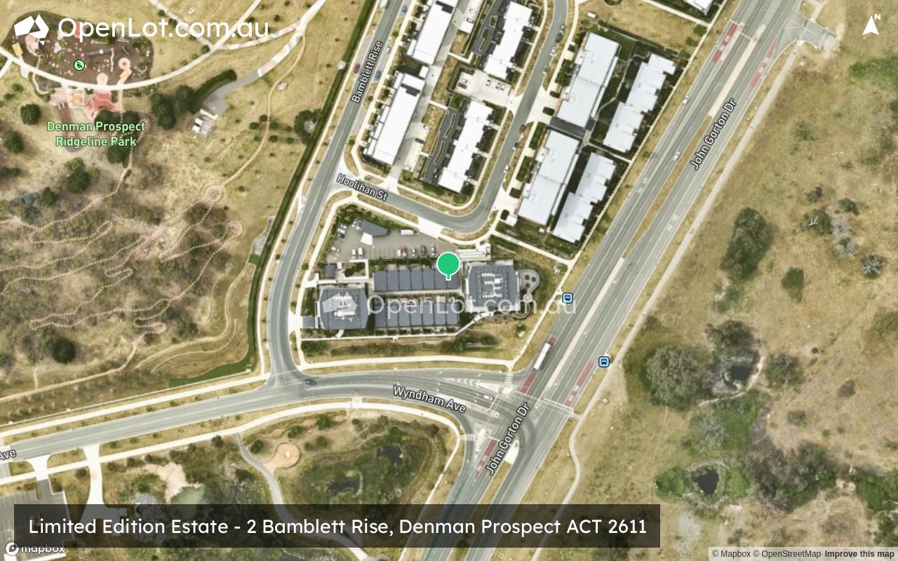 Satellite image for Limited Edition Estate - 2 Bamblett Rise, Denman Prospect ACT 2611