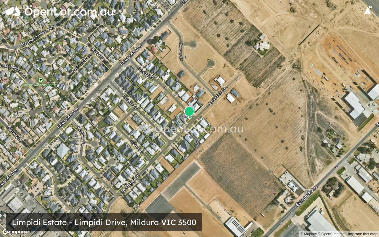 Satellite image for Limpidi Estate - Limpidi Drive, Mildura VIC 3500