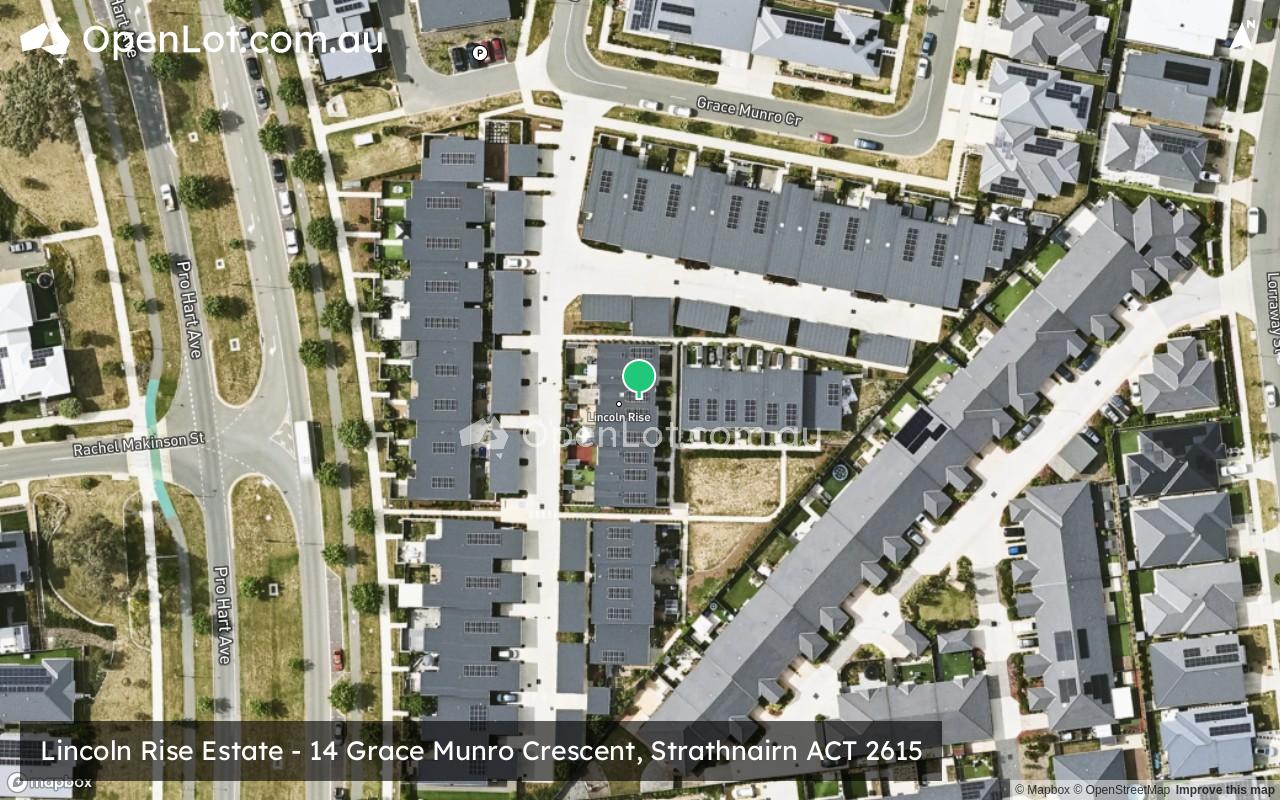 Satellite image for Lincoln Rise Estate - 14 Grace Munro Crescent, Strathnairn ACT 2615
