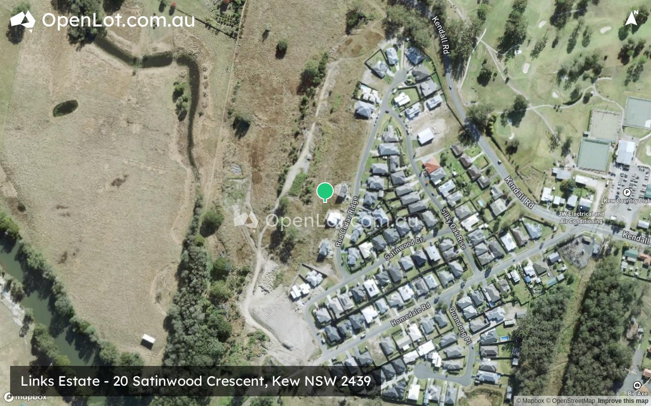 Satellite image for Links Estate - 20 Satinwood Crescent, Kew NSW 2439