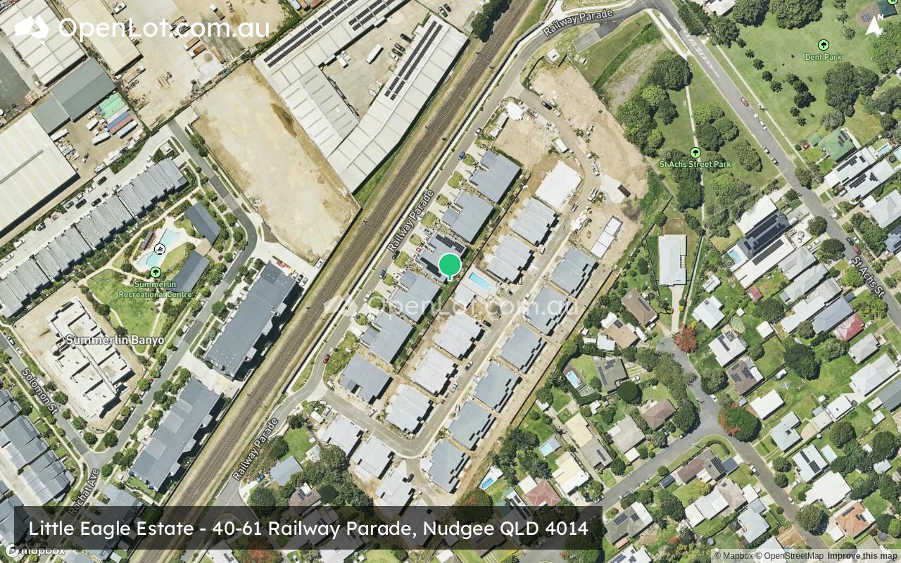 Satellite image for Little Eagle Estate - 40-61 Railway Parade, Nudgee QLD 4014