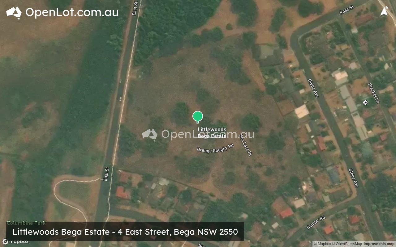 Satellite image for Littlewoods Bega Estate - 4 East Street, Bega NSW 2550