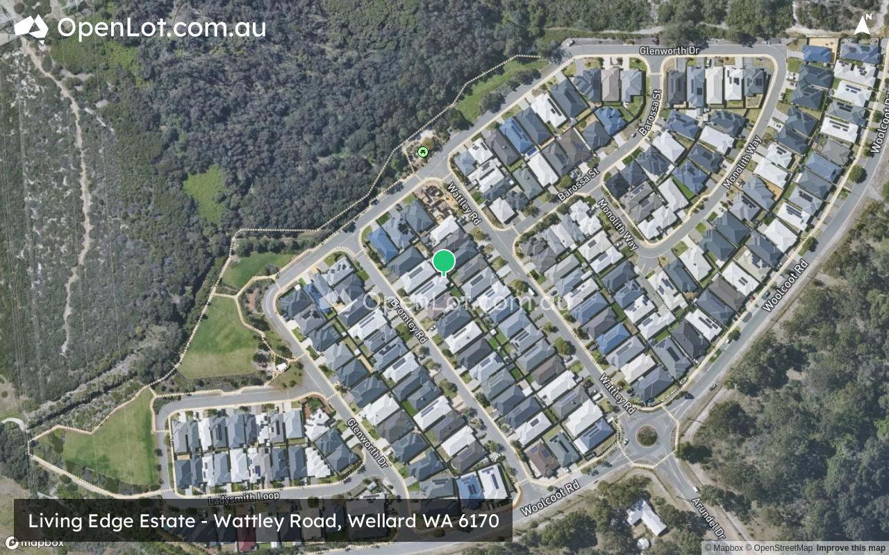 Satellite image for Living Edge Estate - Wattley Road, Wellard WA 6170