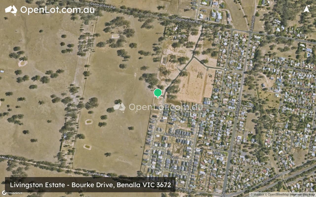 Satellite image for Livingston Estate - Bourke Drive, Benalla VIC 3672