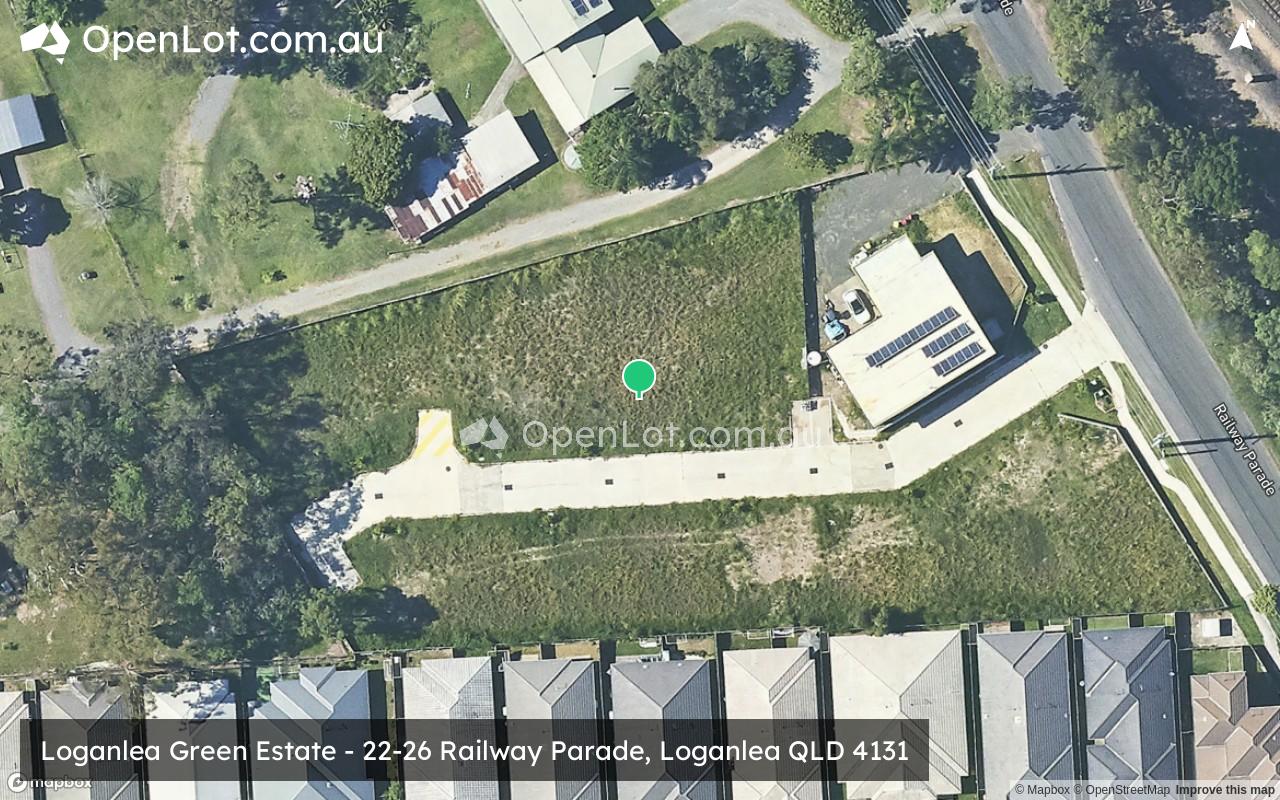 Satellite image for Loganlea Green Estate - 22-26 Railway Parade, Loganlea QLD 4131