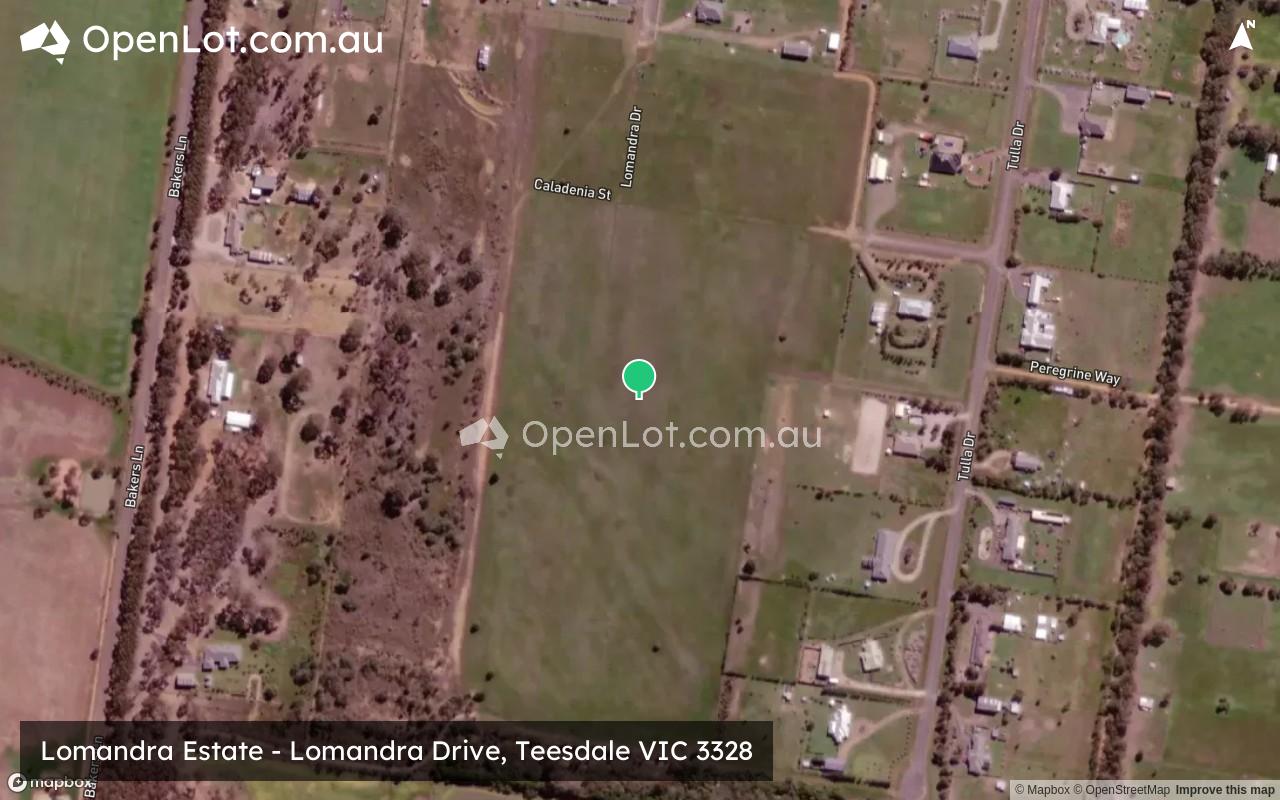 Satellite image for Lomandra Estate - Lomandra Drive, Teesdale VIC 3328