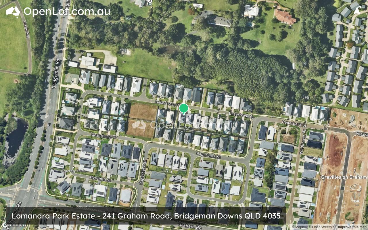 Satellite image for Lomandra Park Estate - 241 Graham Road, Bridgeman Downs QLD 4035