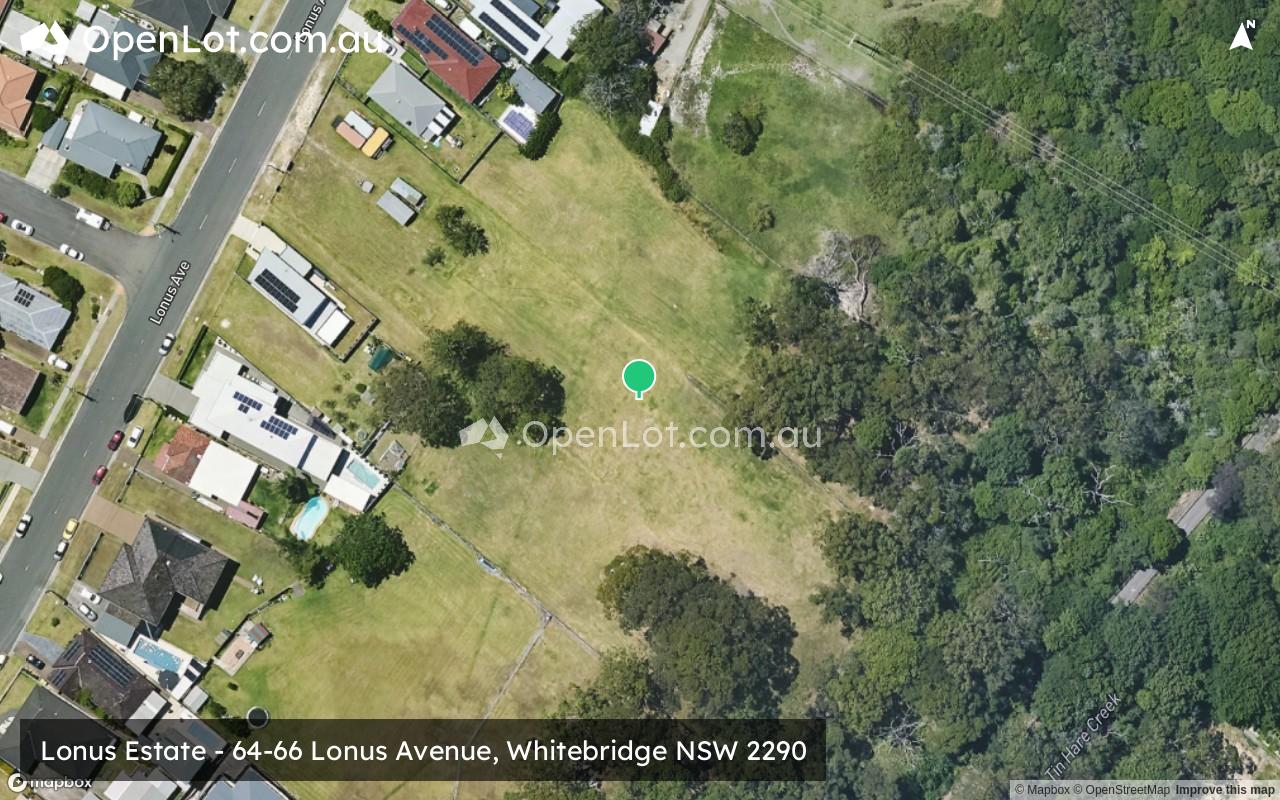 Satellite image for Lonus Estate - 64-66 Lonus Avenue, Whitebridge NSW 2290