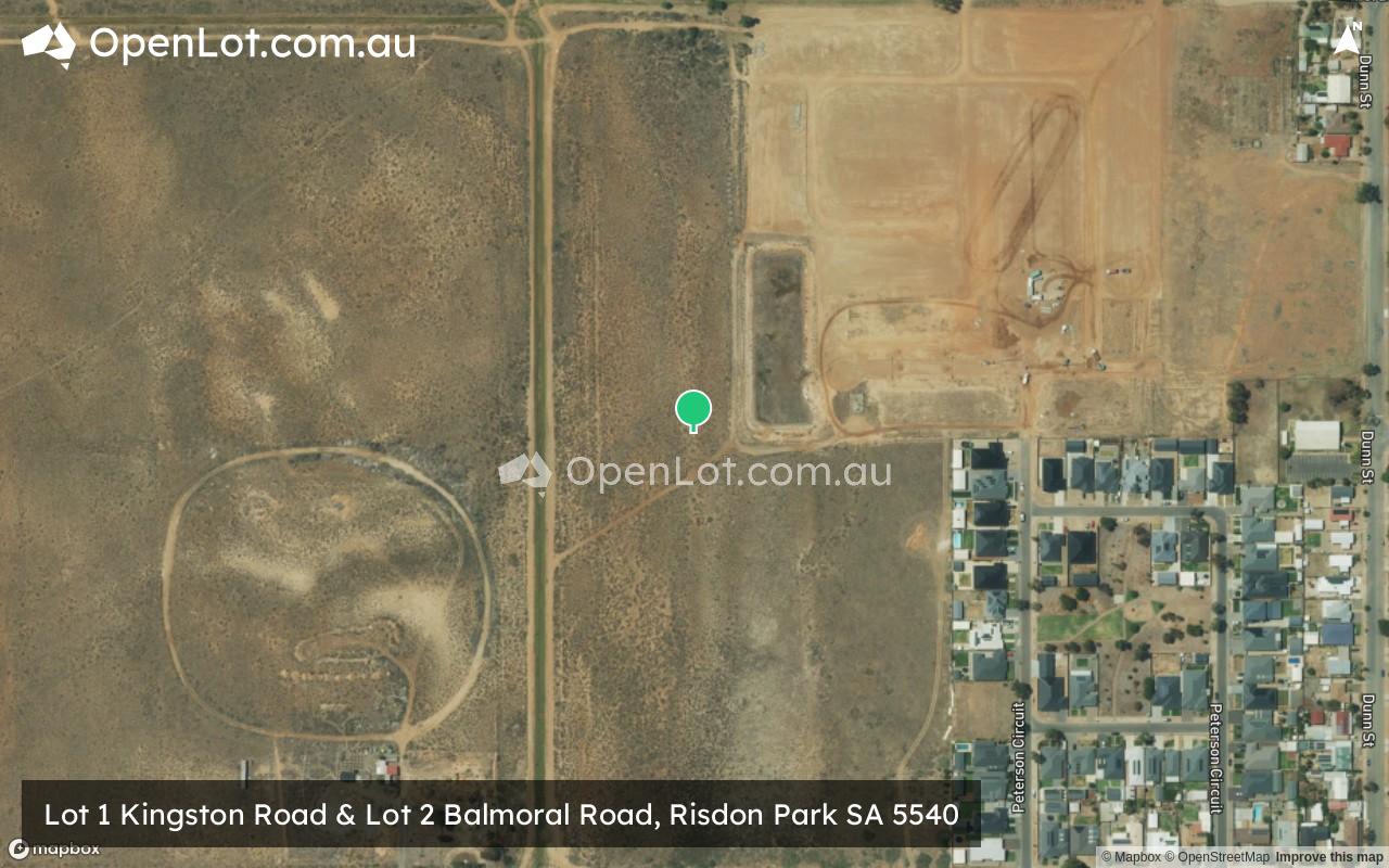 Satellite image for Lot 1 Kingston Road & Lot 2 Balmoral Road, Risdon Park SA 5540